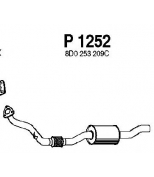 FENNO STEEL - P1252 - Глушитель средний AUDI A4 1.6 / VW PASSAT 1.6 97-05